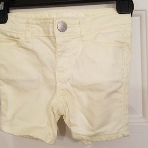 Baby Gap 1969 denim shorts, light yellow